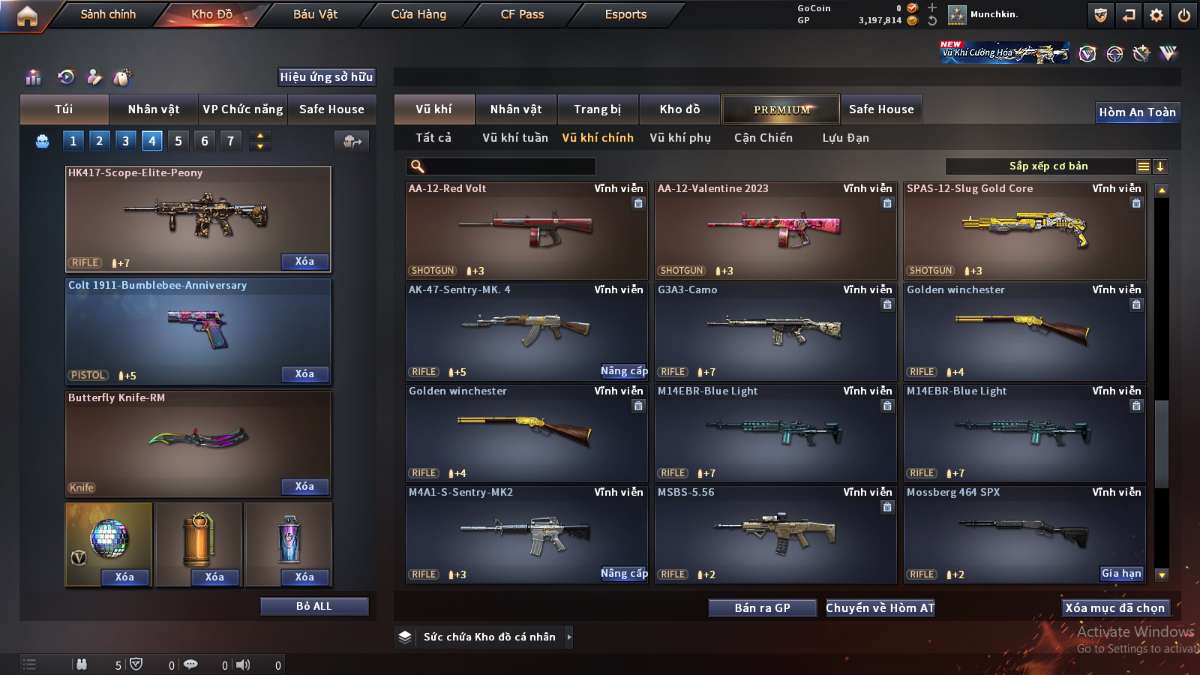 shop acc cf uy tin gia re